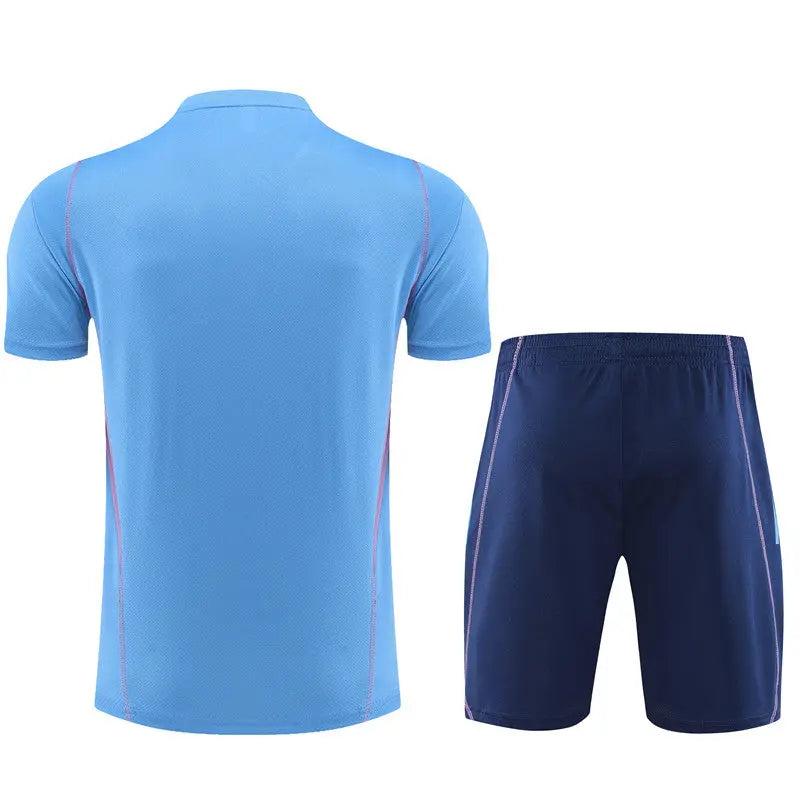 Argentina Short Sleeve Training Suit For Men T-shirt/short Football DXB