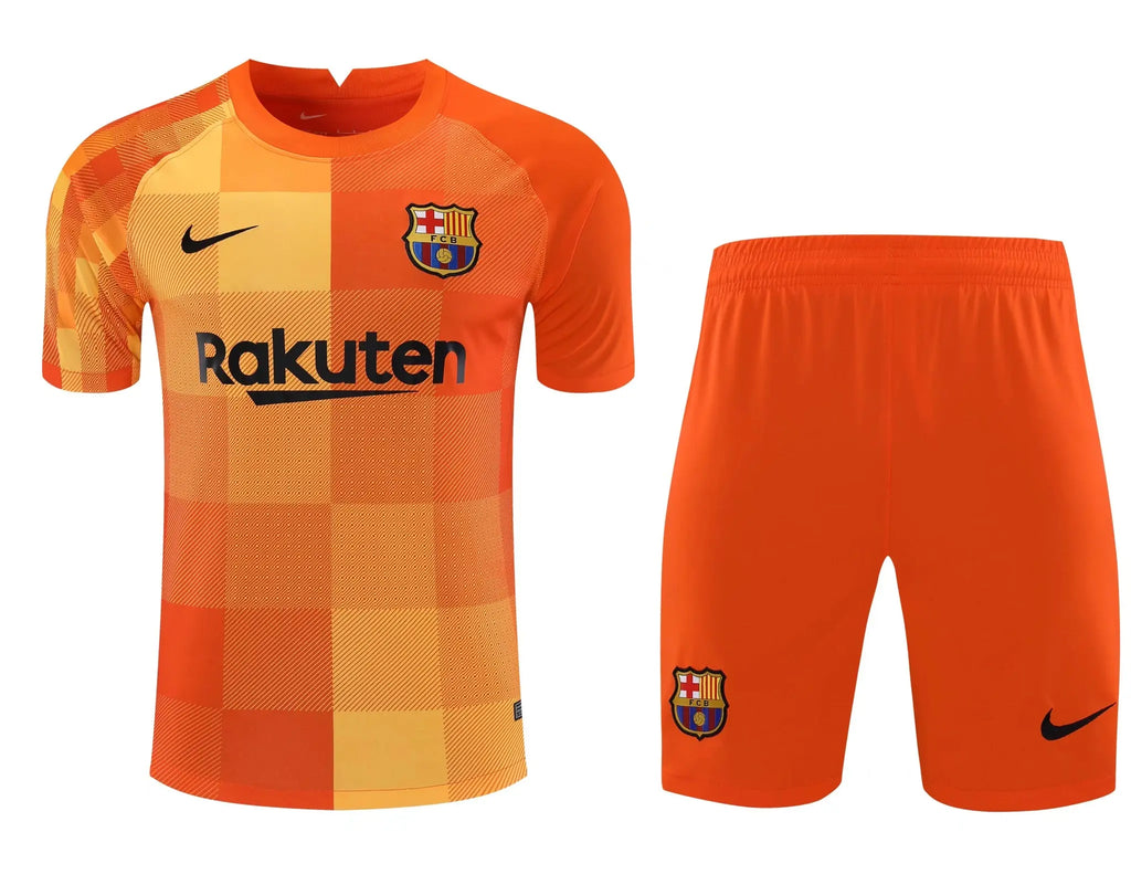 FC Barcelona Goalkeeper short sleeves 21/22Full set - Football DXB