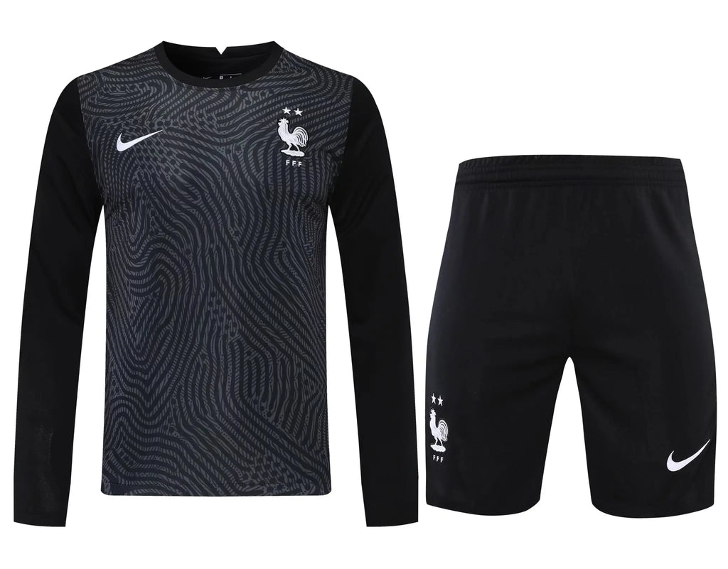 France Goalkeeper Kit Long Sleeves Full Set - Football DXB