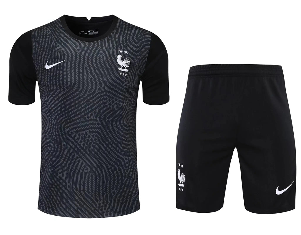 France Goalkeeper Kit Short Sleeves Full Set - Football DXB