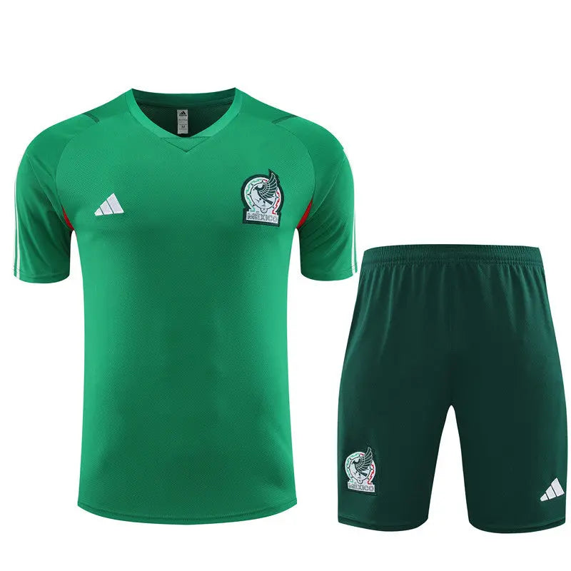 Mexican Short Sleeve Training Suit For Men T-shirt/short Football DXB