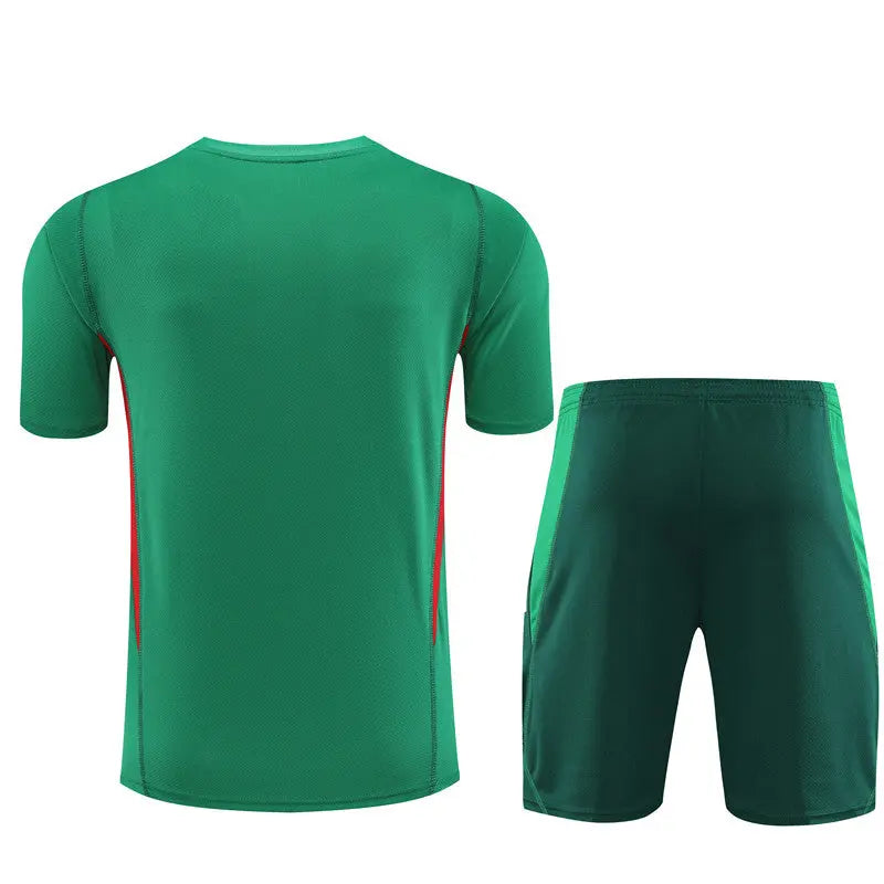 Mexican Short Sleeve Training Suit For Men T-shirt/short Football DXB