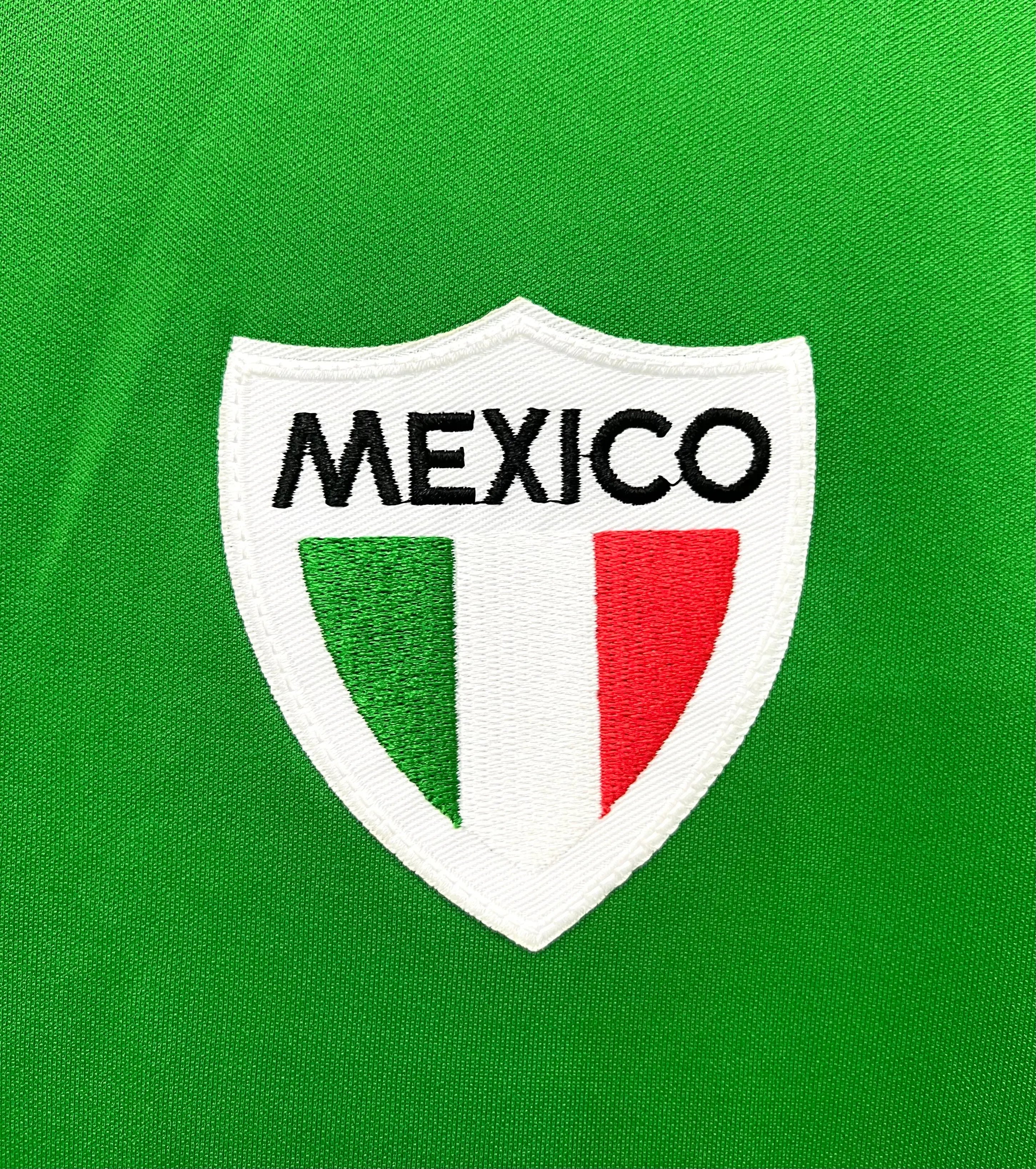 1970 Mexico Home Green Retro Soccer Jersey
