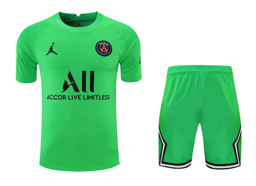 PSG Goalkeeper kit Short sleeves  Full set T-shirt and Short