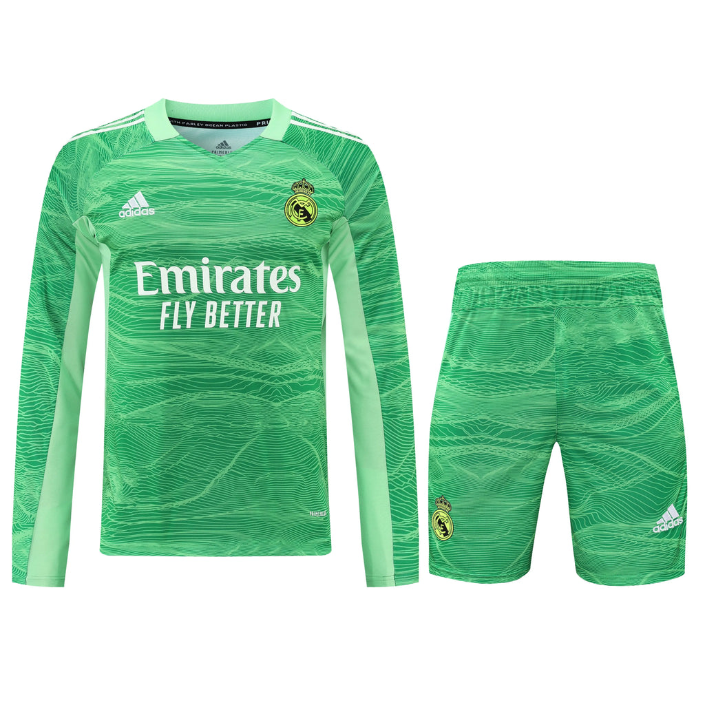 Real Madrid Goalkeeper kit Long Sleeves Full Set - Football DXB